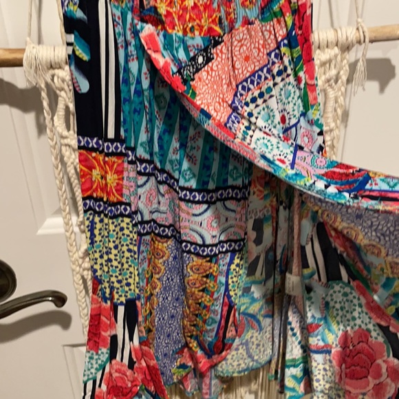 Jaase Patchwork Multi Print Mini Dress - Picture 4 of 7